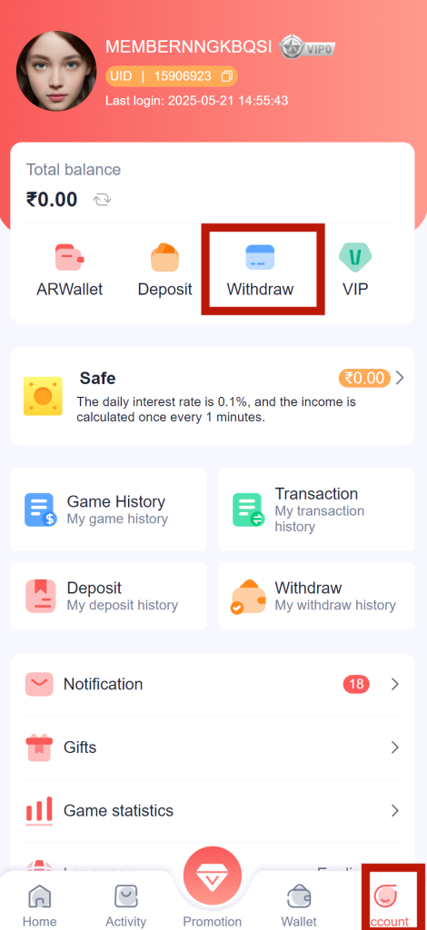 Tiranga Game App Withdrawal Tutorial
