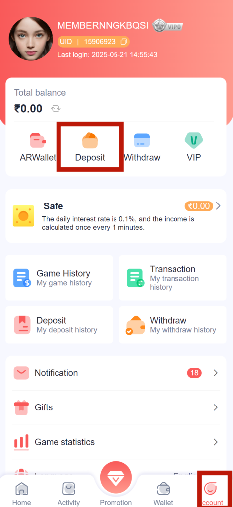 Tiranga Game App Deposit (Recharge) Tutorial